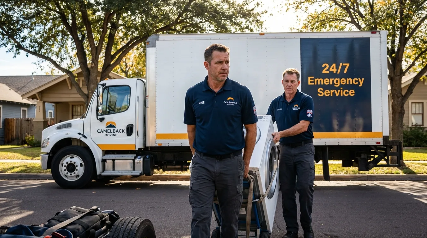 CamelBack Moving crew loading furniture in Santa Margarita, CA